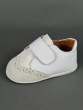 Load image into Gallery viewer, Baby Walker Leather and Suede Walking Shoe with Velcro Strap Made in Greece BW202590
