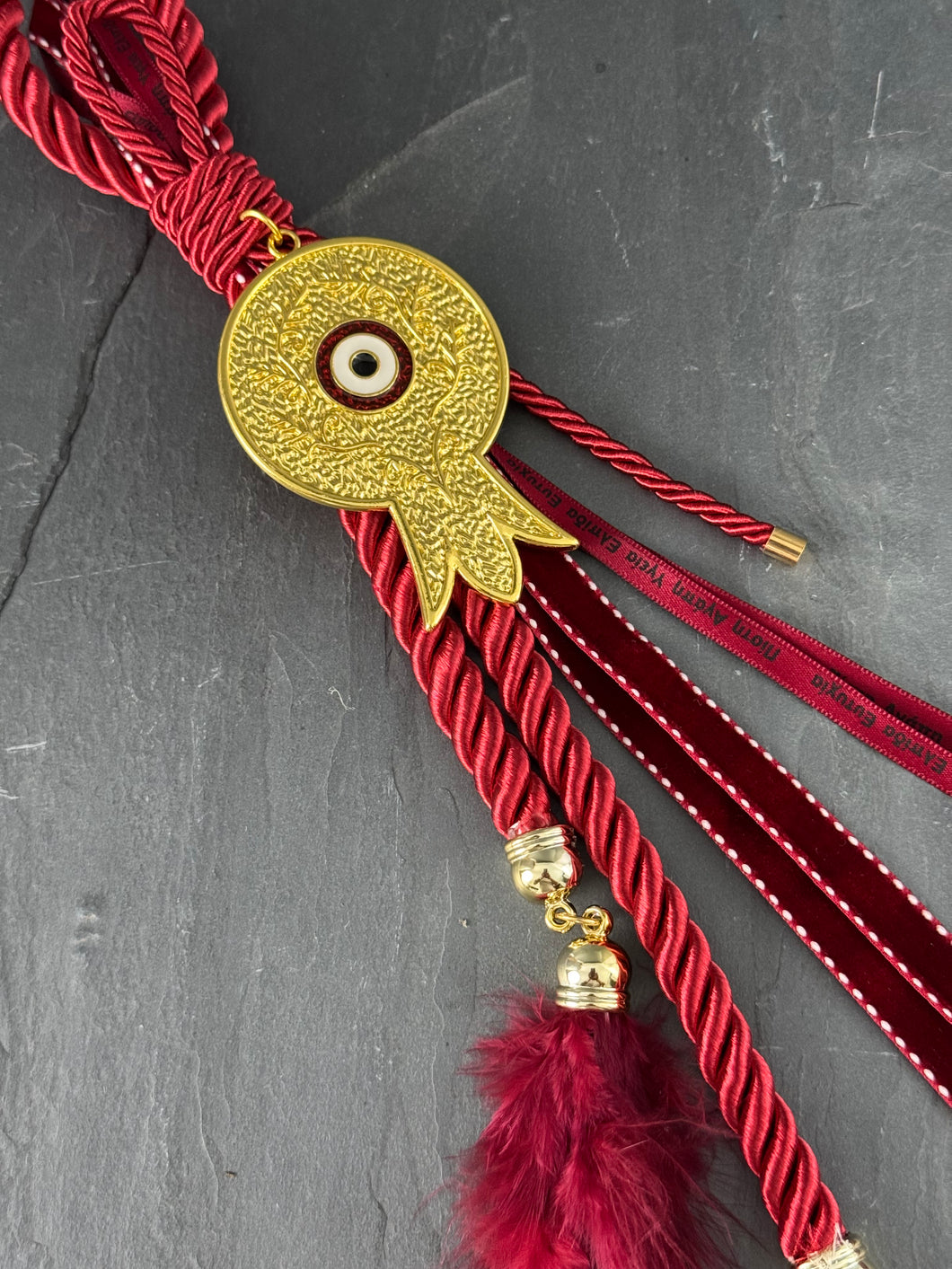 Pomegranate Gouri with Mati Tassel and Charm G2924