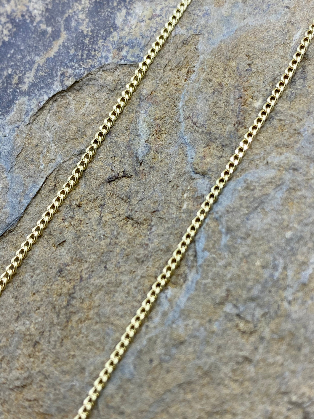 10K Yellow Gold Curb Chain 1.4mm
