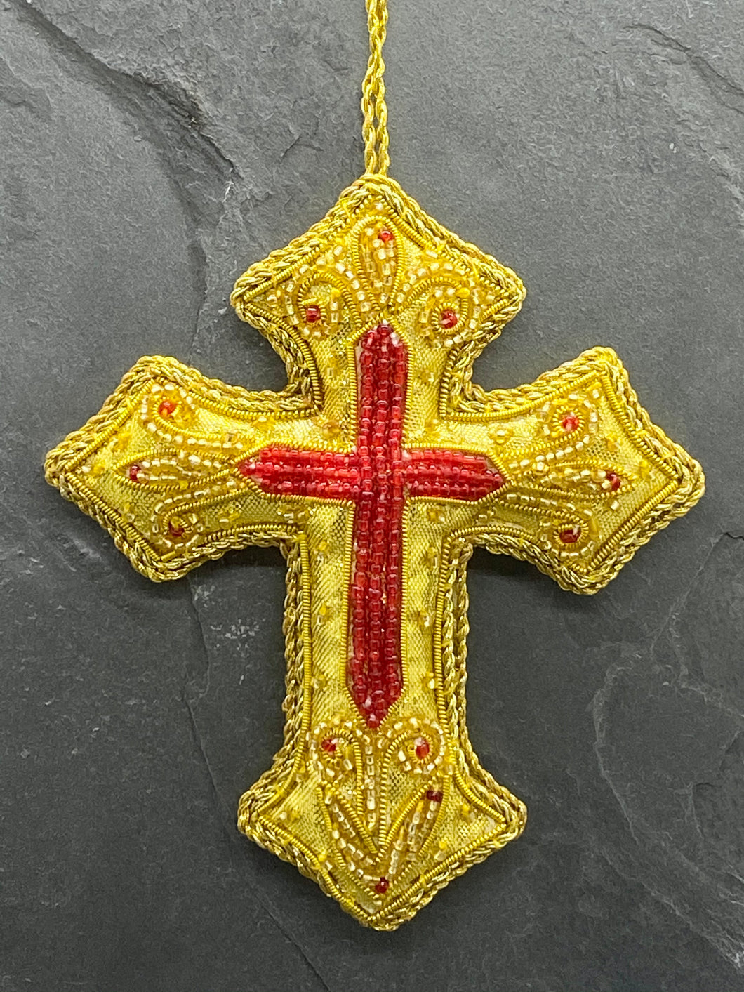 Hand Made Cross Ornament O1