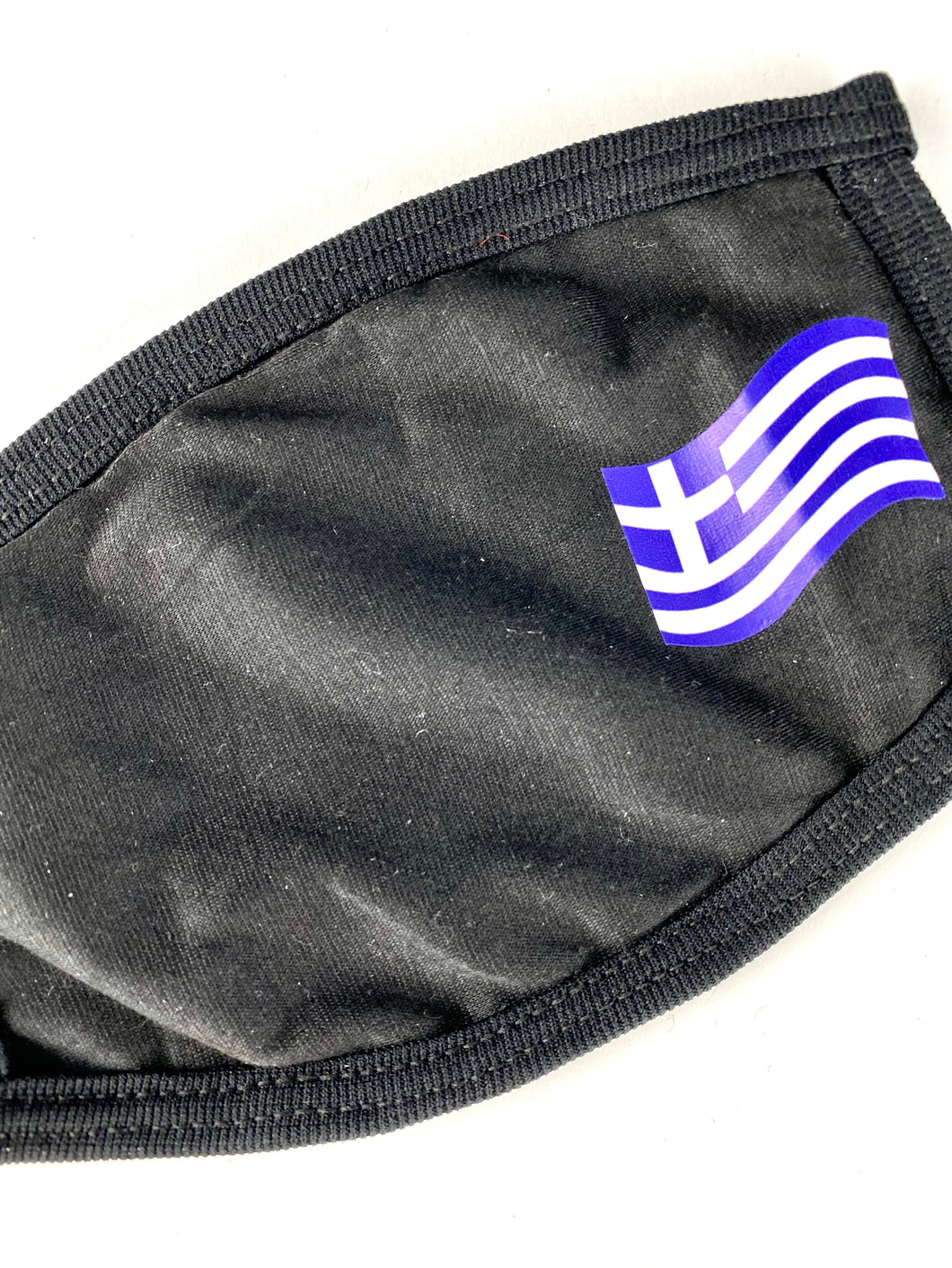 Greece Flag Print Mask with Cotton Lining