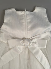 Load image into Gallery viewer, Dress 1 Girls Christening Baptismal Embroidered Dress with Rhinestone Flowers
